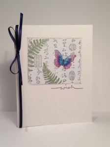 Butterfly and Ferns Wish Card