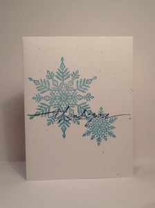 Snowflakes Thank You Card